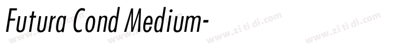 Futura Cond Medium字体转换